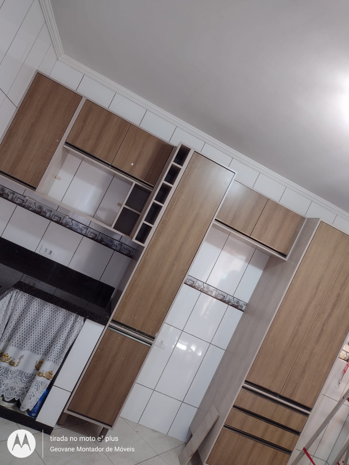 Armários de cozinha montados